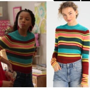 Free People Women's Show Off Your Stripes Sweater - size M